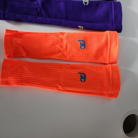 EUC Pro Compression Calf Sleeves, Purple & Orange 2 Pack - Picture 4 of 7